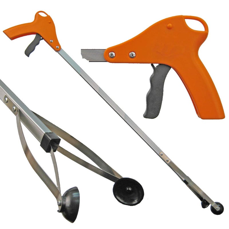 ArcMate 15202 Orang-U-Tongs Standard, Litter Trash Pick-Up Tool, Suction Cup Reacher Grabber for Indoor or Outdoor Use, Jaws Open 4.5", 5 Pound Pick Up Capacity, 32" (Pack of 6) - Image 4